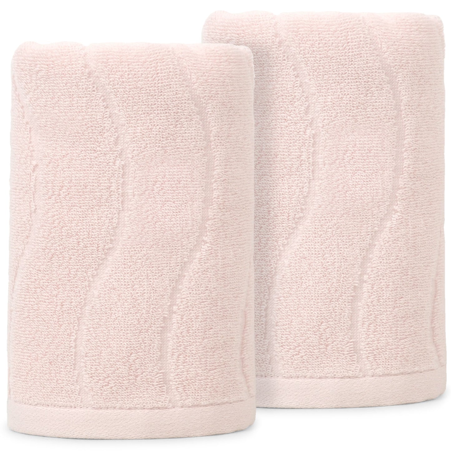 Jacquotha Wavy Striped Cotton Hand Towels, Set of 2, Dry Your Hand Instantly, 13x29 Inches, Mustard Kitchen Bathroom Towel