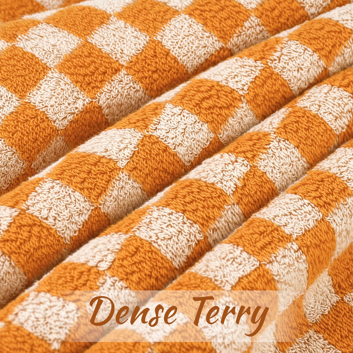 Jacquotha Luxury Bath Towels for Bathroom Checkered (54x28 Inches) - Cotton Soft Absorbent Shower Towels 2 Pack Daily Use Lightweigt, Quick Dry, Decorative