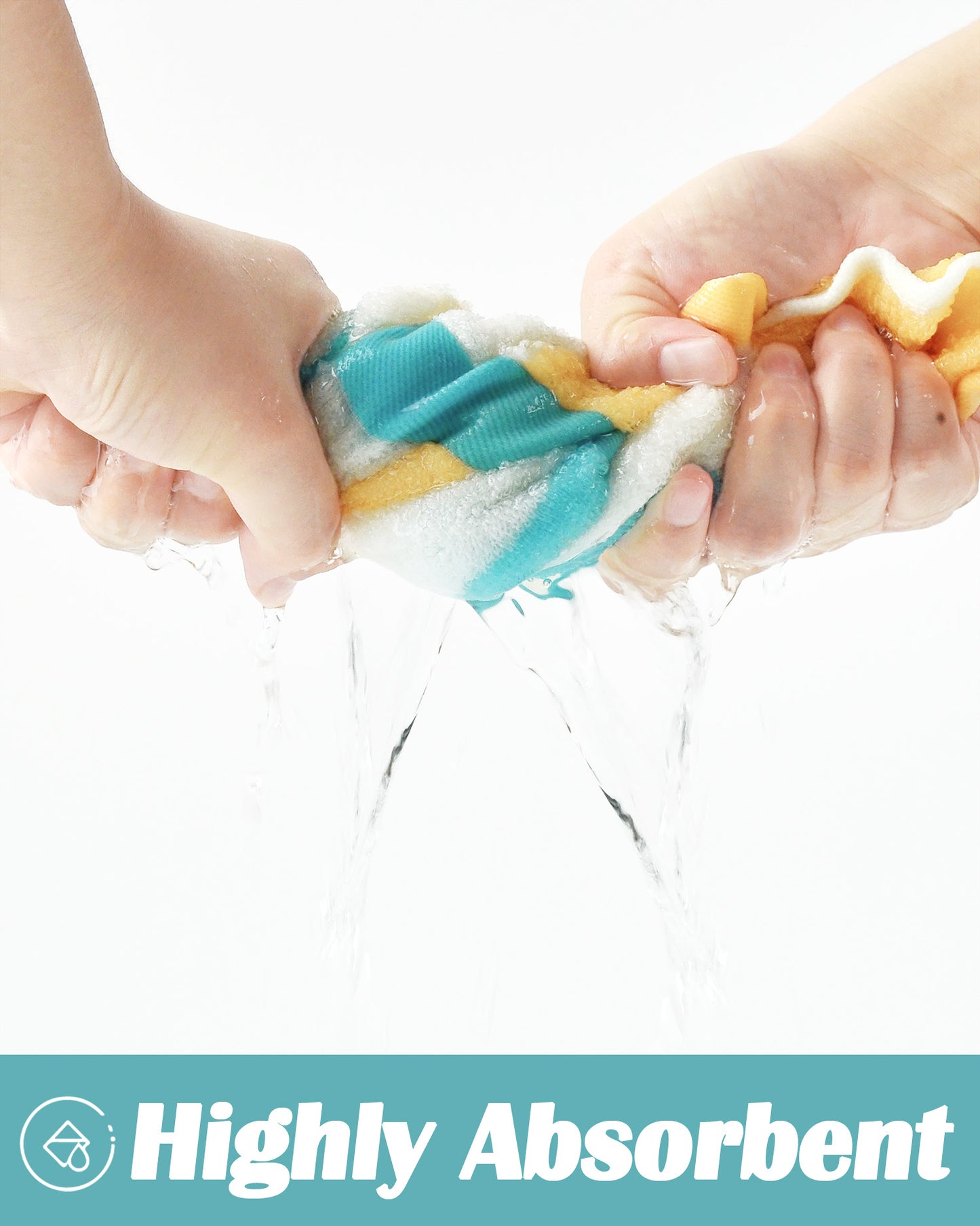 Jacquotha Cotton 12 Pack Striped Washcloths, 13 x 13 Inches, 3 Colors - Face and Body Cleansing Towels