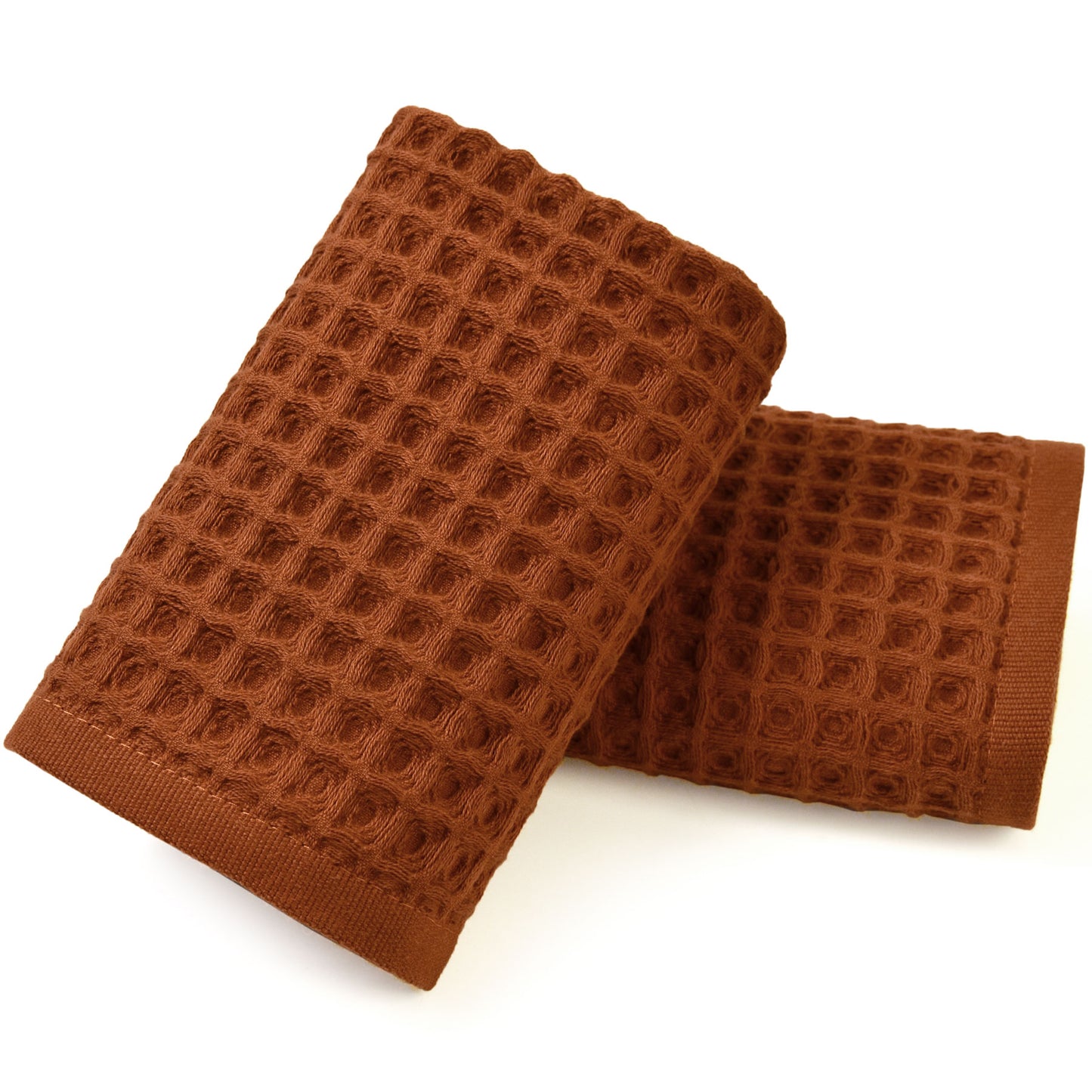 Jacquotha Waffle Hand Towels 2-Piece – Cotton, Quick Dry, Lint Free, 13” x 29”