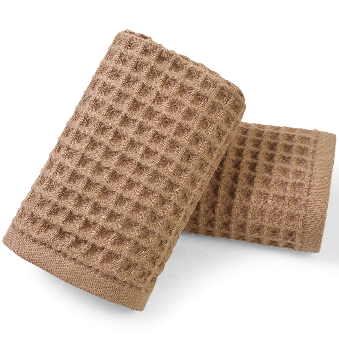 Jacquotha Waffle Hand Towels 2-Piece – Cotton, Quick Dry, Lint Free, 13” x 29”