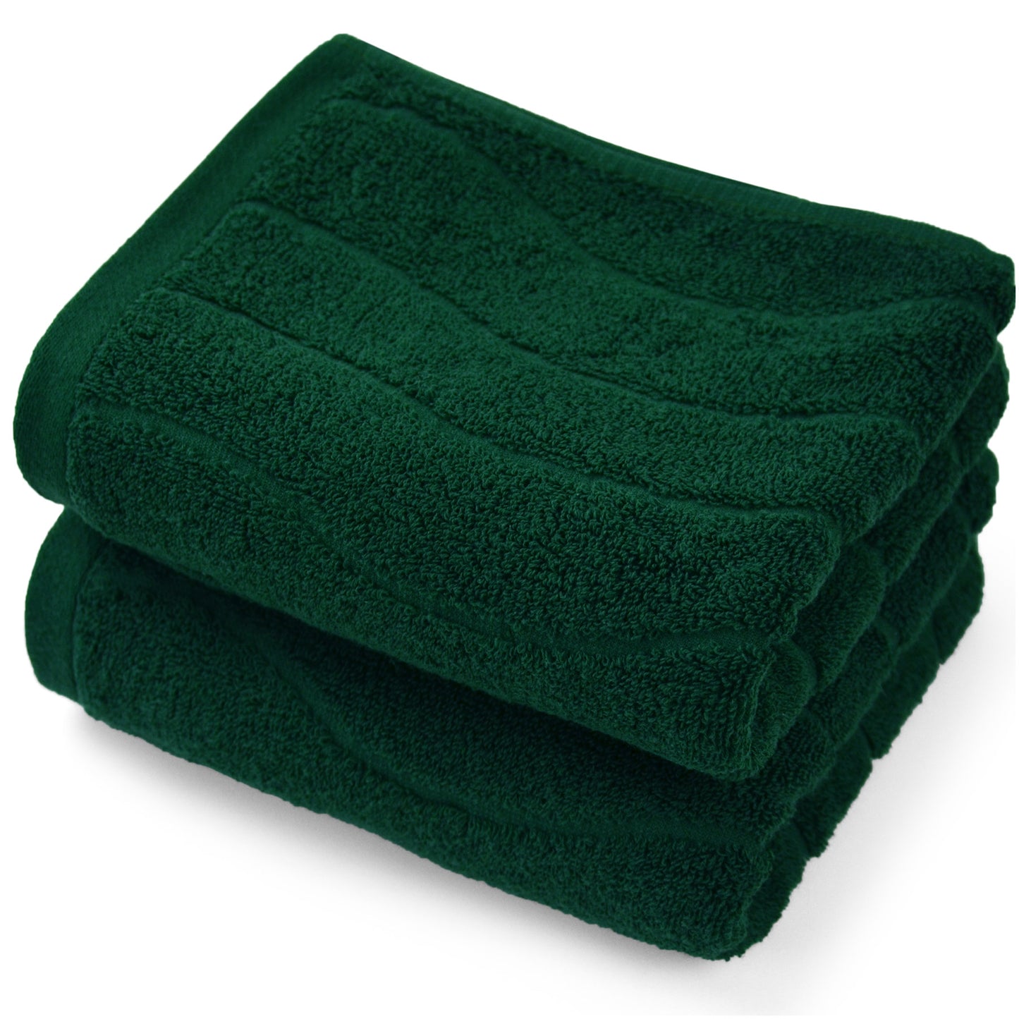 Jacquotha Wavy Striped Cotton Hand Towels, Set of 2, Dry Your Hand Instantly, 13x29 Inches, Mustard Kitchen Bathroom Towel