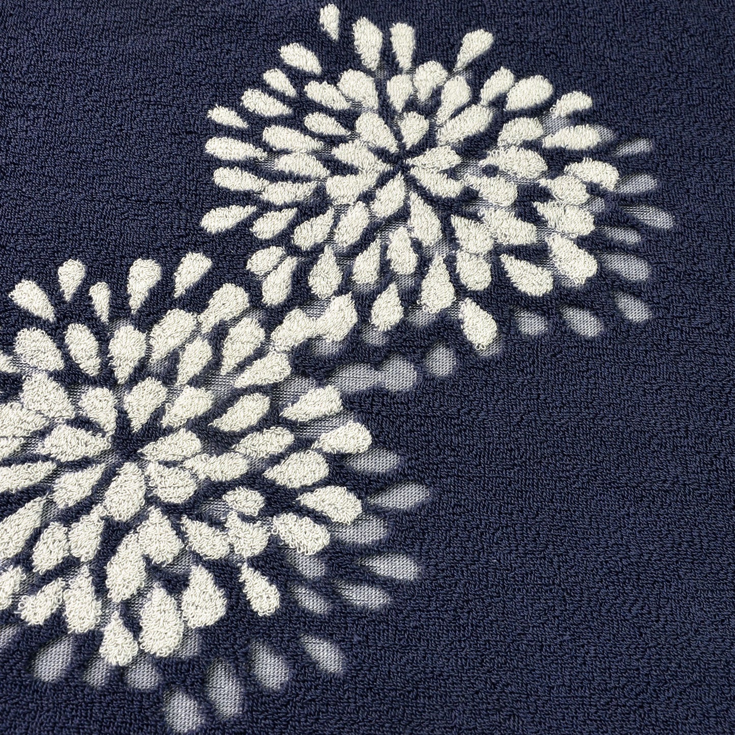 Cute Bath Towels Set of 2 - Large 55” x 28”, Decorative Hydrangea Floral Jacquard, Guest Room & Bathroom Decor, Cotton