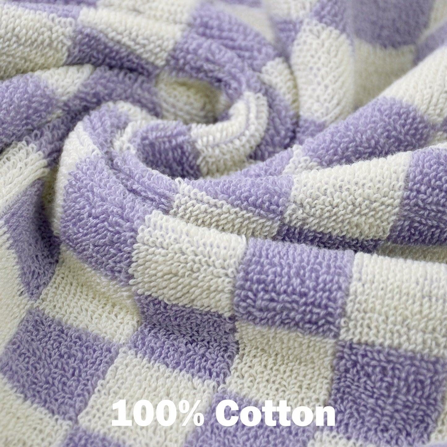 Super Soft Checkered Wash Cloths, 12 Pack Washcloths Facecloth, Cotton Face Towels Set for Body Showering 13x13 Inches, Gifts