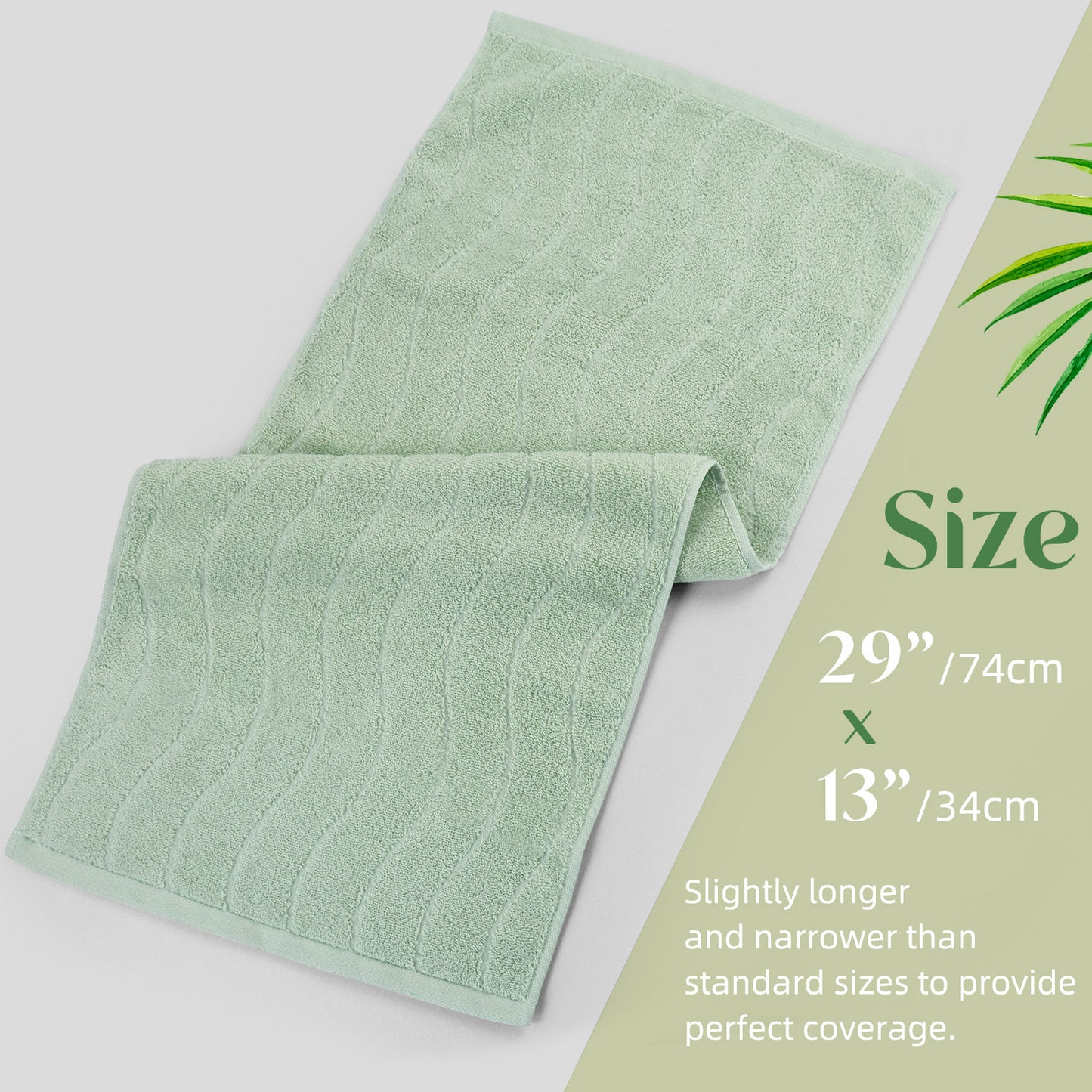 Jacquotha Wavy Striped Cotton Hand Towels, Set of 2, Dry Your Hand Instantly, 13x29 Inches, Mustard Kitchen Bathroom Towel