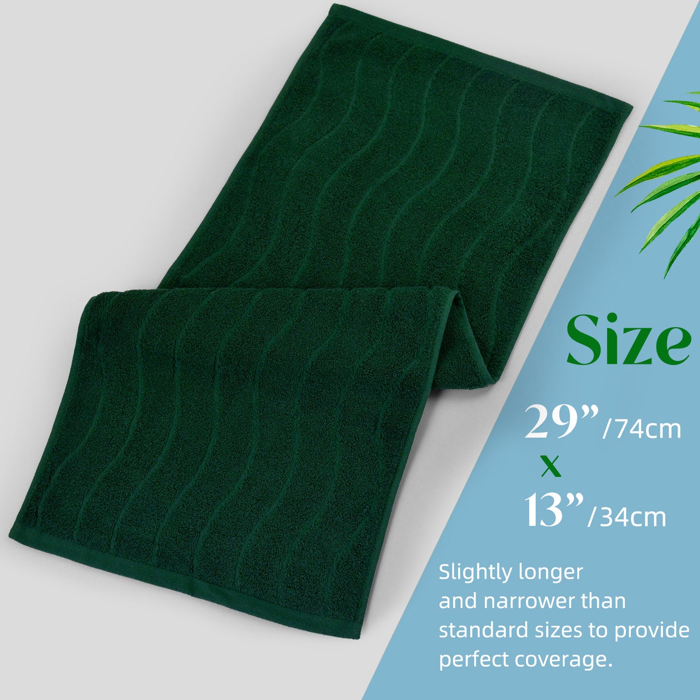 Jacquotha Wavy Striped Cotton Hand Towels, Set of 2, Dry Your Hand Instantly, 13x29 Inches, Mustard Kitchen Bathroom Towel