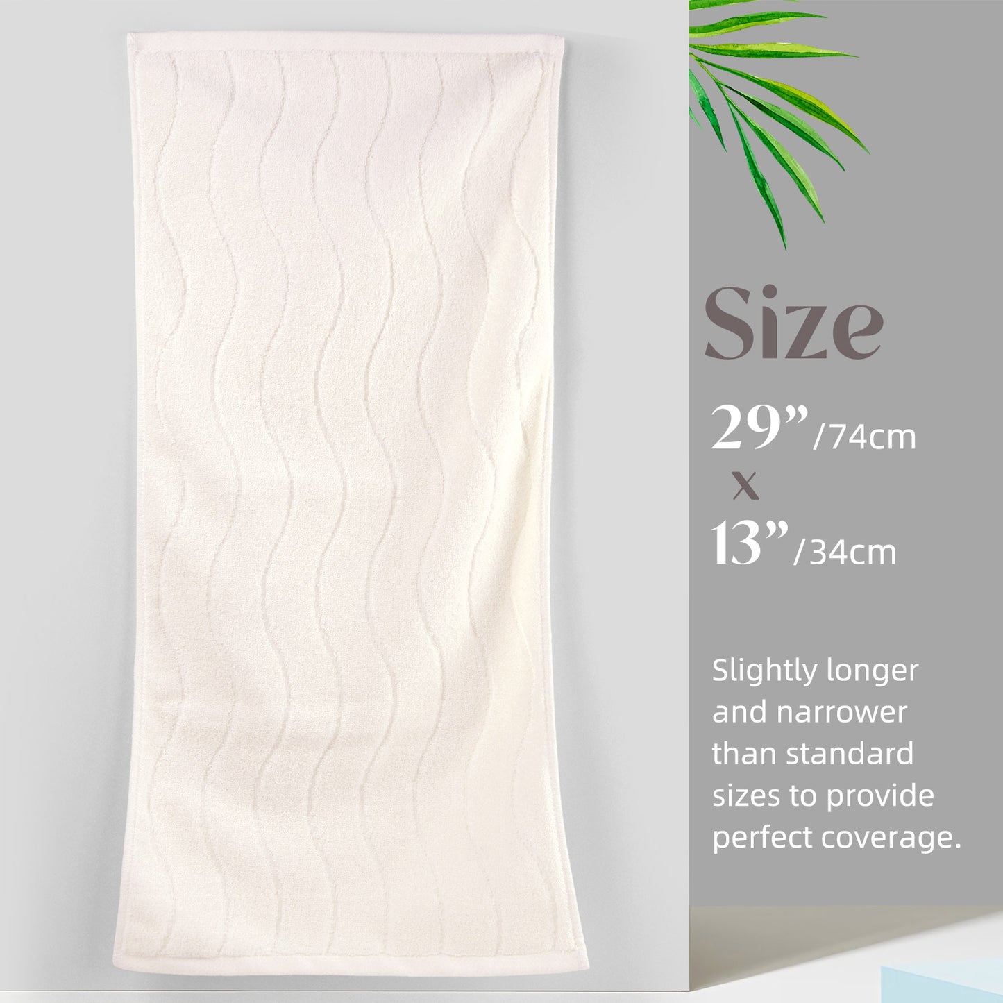 Jacquotha Wavy Striped Cotton Hand Towels, Set of 2, Dry Your Hand Instantly, 13x29 Inches, Mustard Kitchen Bathroom Towel