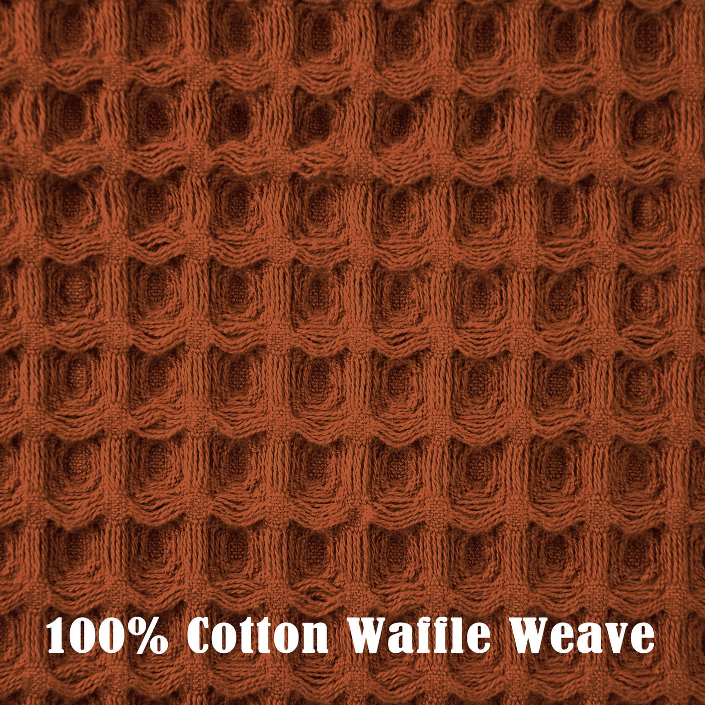 Jacquotha Waffle Hand Towels 2-Piece – Cotton, Quick Dry, Lint Free, 13” x 29”