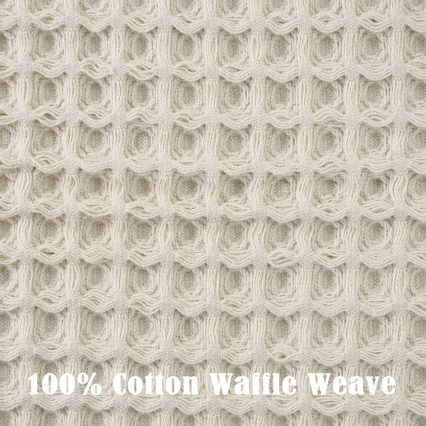 Jacquotha Waffle Hand Towels 2-Piece – Cotton, Quick Dry, Lint Free, 13” x 29”