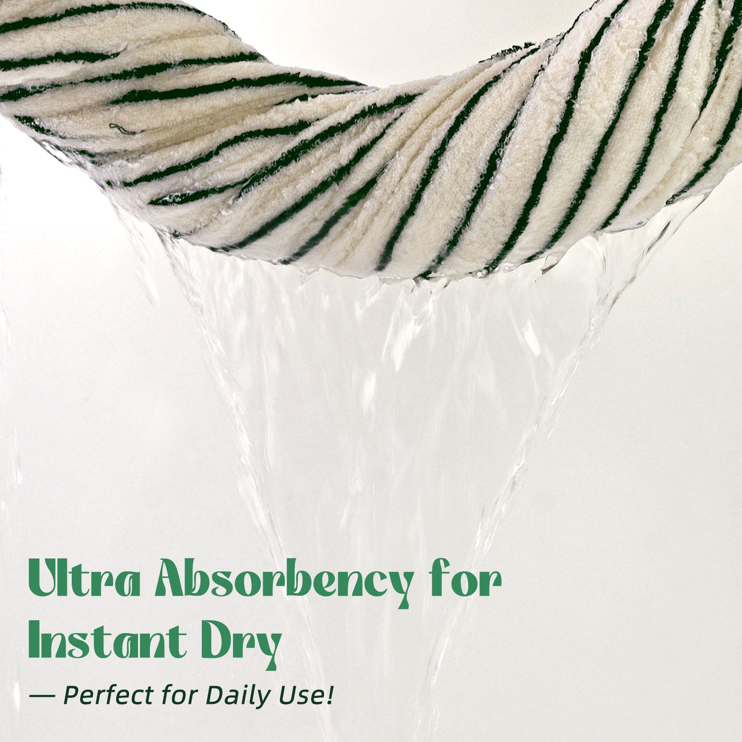 Jacquotha Luxury Striped Bath Towels Set of 2, Lighter & Quick Dry Towels Large 27.5 x 55 inches, Farmhouse for Bathroom, Shower, Christmas Decor