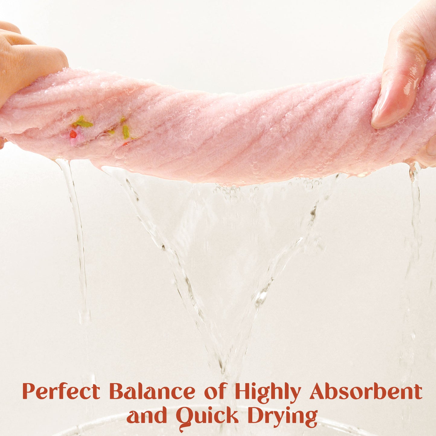 Jacquotha Floral Hand Towels Set of 2 - Quick Dry Soft Cute Bathroom Kitchen Towels, Summer & Spring Decor, 13x29 Inches, Cream