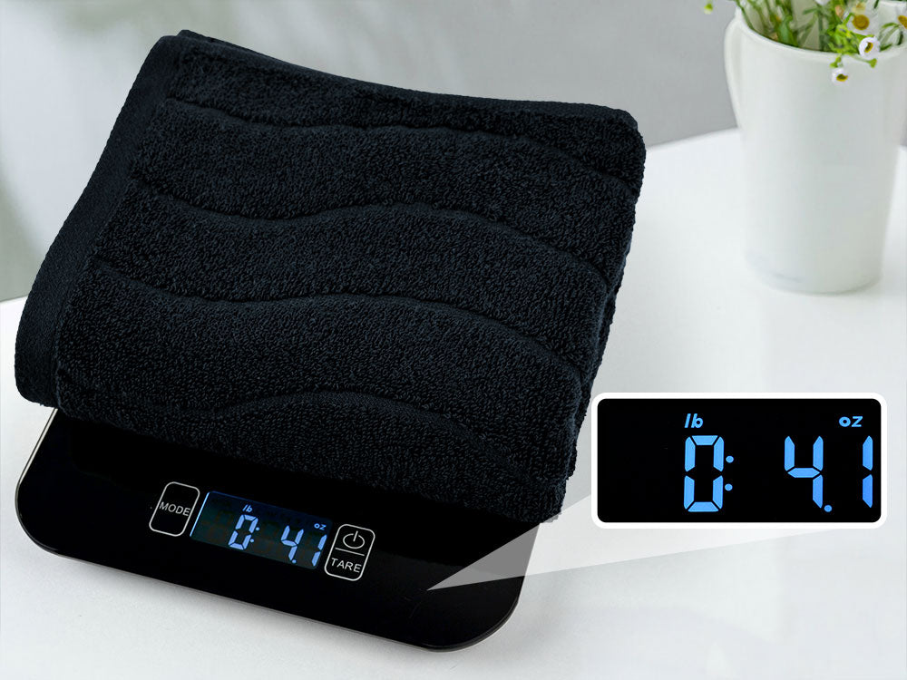 Jacquotha Wavy Striped Cotton Hand Towels, Set of 2, Dry Your Hand Instantly, 13x29 Inches, Mustard Kitchen Bathroom Towel